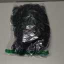 yuehong Black Curly Fluffy Jumbo 70s Afro Wig 80s Rocker Disco Party Costume Hair Heat Resistant Synthetic Fibers Soft Breathable Wig with Mustache