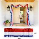 4th of July Decorations - 2 Pack 2x20 FT Patriotic Decorations Bunting Flags with Ribbon Ties - Fourth of July Deals Red White and Blue Independence Day 250th Anniversary Banner Indoor Outdoor Decor