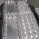JAPCHET 100 Pack Stackable Plastic Egg Cartons - Reusable, Cheap Bulk, 18 Grid, Quail Egg Container
