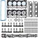 Camshaft and MDS Lifter Kit w/Head Gasket & Bolts Compatible with 2009-2015 Dodge Ram 1500, Durango 5.7L Hemi V8 - Replacement Part# 53022263AF, 53021726AD