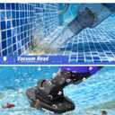 (2026 Upgrade) Little Shark Cordless Pool Vacuum, 60W Motor, 18 GPM Strong Suction, 5000mAh Battery, 60-Min Runtime, Compact Lightweight Handheld Pool Cleaner for Above Ground Pools & Hot Tubs