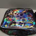 KLFVB 3PCS Dinosaur Backpack for Boys, 16" Kids Bookbag and Lunch Box, Preschool Backpacks for Elementary Students (Upgraded Uv Printing Game Console Backpack Set)