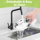 Cat Food and Water Bowls, Stainless Steel Cat Bowls for Small Dogs & Cats, Rust Resistant Stainless Steel, Detachable Durable Silicon Bowl Holder (Gray)