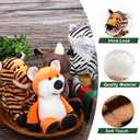 Elcoho 15 Pieces Safari Stuffed Animals Plush Toy 9.8 Inch Jungle Animals Stuffed Toys Cute Zoo Stuffed Animal Plushies Toys for Birthday Party Supplies Gifts Class Award