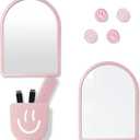 10 pcs - Locker Accessories, Locker Decorations Including Mirrors, whiteboards, Magnets and organizing Supplies. Ideal for Back-to-School Essentials and The Office (10 Pcs - Pink)