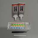 B7000 Adhesive Rhinestones Glue for Crafts, 2PCS 110ml / 3.7 fl oz with 5 Dotting Pen Tool, Wax Pencil and Tweezer, Jewelry Glue for DIY Craft, Makeup, Shoes, Jewelry Making, Nail Art