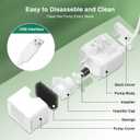 Cat Water Fountain Pump, JY-200S Replacement Pump for Stainless Steel Pet Fountain Adjustable Water Flow Dispenser, Ultra Quiet Pump with Submersible Motor for Dog Drinking Bowl, Low Consumption