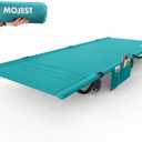 Mojest Ultralight Camping Cot for Adults, Portable Folding Camping Bed, Supports 350 lbs  Lightweight for Travel, Camping, Hiking, Backpacking, Mountaineering (Blue)