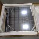 WEER Gold Bathroom Mirror, 36X36 Inch Brushed Metal Frame, Rounded Rectangle Vanity for Wall, Tempered Glass, Anti-Rust, Hangs Horizontally or Vertically