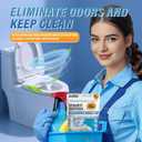 ALBRAZ Foam Toilet Cleaner, Automatic Hands-Free Deep Cleaning, Ceramic Material Booster, Pearl Blue,Limescale and Mineral-Buildup, Deep Cleaning-1PCS (white)