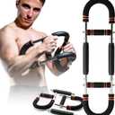 Twister Arm Trainer, 60-100lb Adjustable Chest Workout Equipment, Portable Power Twister Bar, Detachable Design, Arm Trainer for Men, Chest Trainer for Men, Shoulder Muscle Training, Fitness Anywhere