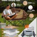 KingCamp Double Camping Chair, Oversized 880lbs Heavy Duty Loveseat XL
