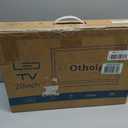 othoig TV 20 inch,Small Kitchen Flat Screen TV with Headphones Port,HDMI,USB and VGA Ports,DV-12V Cable & AC Adapter for use in Your Bedroom & Caravan (Full View Television)