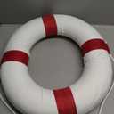 20 Inch Safety Life Preserver Ring Buoy for Swimming, Swim Foam Ring - Pool Safety Throw Rings, Rescue Lifeguard Wall Decoration (Red)