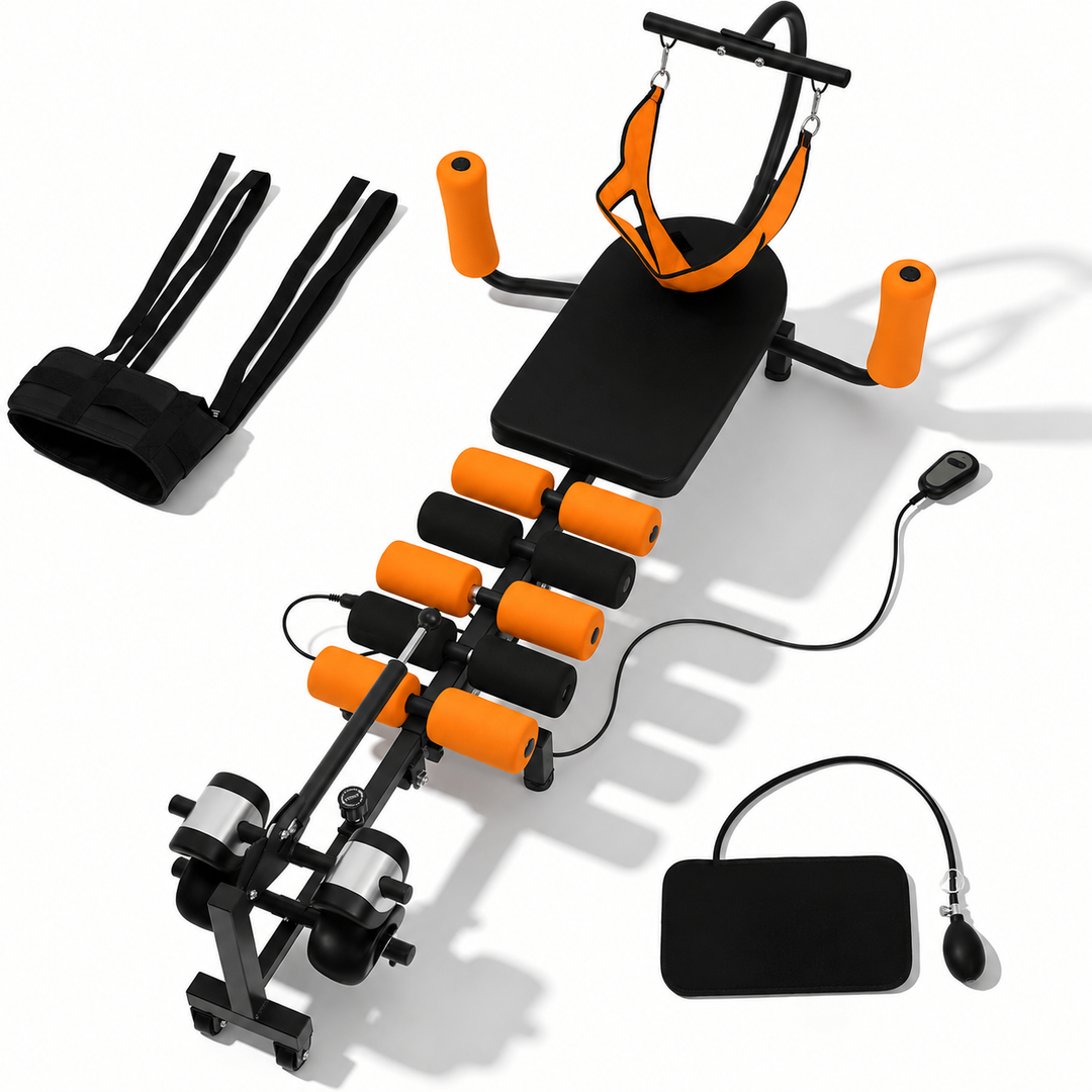 Electric Traction Machine for Neck and Back, Spinal Cervical Decompression Traction Bed for Spine Stretching, Lumbar Traction Decompression Table for Tension Relief & Body Aches Pains