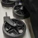 ROSONG Collapsible Wagon Cart with Wheels Foldable - Folding Utility Heavy Duty Wagons Carts for Grocery Sports Garden Shopping Camping Wheelbarrows (Black, 120L)