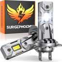 Surgephoenix H7 Light Bulbs, 50000LM Super Brighter, 1:1 Mini Size,6500K Cool White Tail Light Covers H7 Fog Light Bulbs or Off Road Light Pack of 2