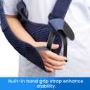 Velpeau Kids Arm Sling Shoulder Immobilizer with Waist Strap, Ventilated & Breathable Design, Arm Support Brace for Children, Boys, Girls (Kids Mesh Version-Left Hand, XX-Small)