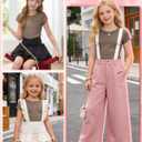 Girls Shirts Kids Ribbed Tops | School, Uniform, Short Sleeve, Crew Neck, Ribbed Knit, Casual, Summer Outfits, Youth, Teen, Birthday Clothes, Ages 5-14