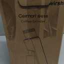 Burr Coffee Grinder,Wirsh Electric Single Dose Coffee Grinder Geimori GU38 with 38mm 6-Core Conical Burr,Stepless Adjustment for Espresso,Drip,French Press,Cold Brew,Bellows Included.