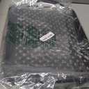 Large Nonslip Serving Tray with Handles, Silicone Grippy Dots Lap Food Trays for Eating, Dishwasher Safe Serve for Breakfast Dinner Snack Fruit Appetizers Beverage, Rectangular, Set of 2, Black