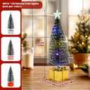 4Pcs Mini Christmas Tree with Lights, Tabletop Christmas Tree, Christ mas Decor Indoor, for Christ mas Decorations Indoor Xmas Holiday Party