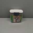 ProKeeper 1 Quart Airtight Powdered Sugar Storage Container  Grey, BPA-Free Plastic