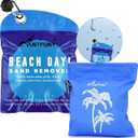 Beach Sand Remover Sand Eraser Wipe Mitt Family Kids Women 2025 Beach Vacation Essentials Hawaii Honeymoon Accessories Alaska Cruise Ship Gear European Costa Rica Bahamas Trip Must Haves (1pcs Square Palm)