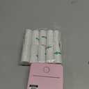 Mini Portable Thermal Printer, Bluetooth Inkless Pocket Printer with 3 Adhesive Rolls and 2 Non-Adhesive Rolls, 200 Dpi Monochrome Label, Receipt and Image Printer, Pink