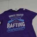 Whitewater Rafting Survivor White Water Rafting T-Shirt Purple M