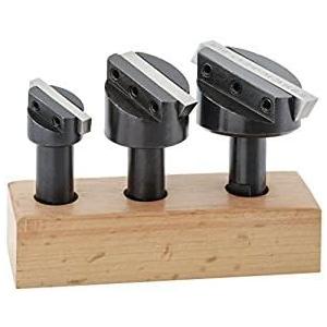 Set of 3 Pcs Fly Cutting Tool Set with HSS Bit 1/2" Shank for Lathe Milling