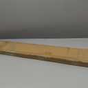 UNISHADES Blinds for Indoor Windows 1" Vinyl L-Shaped Slats Cordless Mini Blinds for Home, 55" W  64" H - White