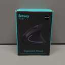 Ergonomic Mouse, LEKVEY Vertical Wireless Mouse - Rechargeable 2.4G Optical Vertical Mice : 3 Adjustable DPI 800/1200/1600 Levels 6 Buttons, for Laptop, Mac, PC, Computer, Desktop, Notebook etc, Black