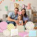 Easter Plates and Napkins, 62Pcs Easter Party Supplies Colorful Eggs Dinnerware Set, Bunny Pattern Easter Paper Plates and Napkins for Spring Picnic Easter Party Decorations, Serve 20 (Multicolour)