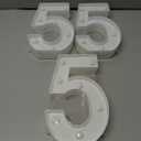 3 x LED Marquee Numbers, Small Light Up Numbers for Party, 8.58 Inch Battery Powered Lighted Number for Birthday, Night Light, Table or Home Decor (Number 5)