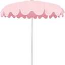 7Ft Patio Pagoda Umbrella, UV Protect Pool Umbrellas with Heavy Duty Pole, Outdoor Umbrellas for Patio, Curved-shaped Umbrella Ribs, Carry Bag