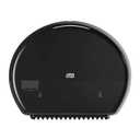 Tork Mini Jumbo Toilet Paper Roll Dispenser Black T2, Modern Look, Elevation Design, 555028A