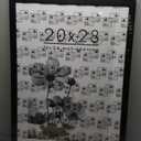 Americanflat 20x28 Picture Frame with Polished Plexiglass - Use as 16x24 Frame with Mat or Display 20x28 Photo Without Mat - Hudson Collection - Wide Picture Frames for Wall Display - Black