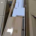 FREDBECK 36X84 Bifold Barn Door White with Hardware, Water-Proof PVC Surface,Assembly Required