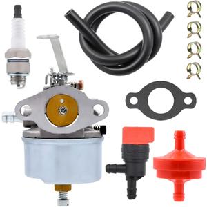 FitBest 632230 Carburetor Tune-up Kit replaces 632272 631828 631067 631067A Universal 520922 fits Tecumseh H30 H50 H60 HH60 HH70 5HP 6HP 4 cycle Toro Snowblower Troy Bilt Tiller Engines