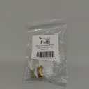 Newhouse Hardware FMB Doorbell Button, 1-Pack, Brass