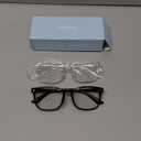 Blue Light Blocking Glasses - Fashion Square Eyeglasses, Anti UV Ray Computer Gaming Glasses Blue Blockers for Women/Men (*Black & Transparent)