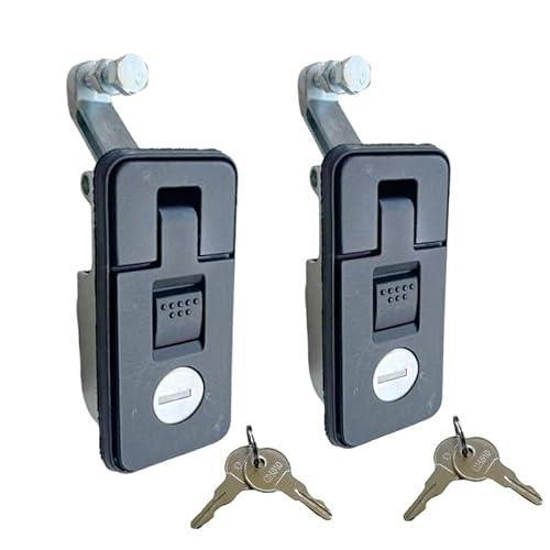 2PCS Compression Latches Cupboard Door Knob Latch Lock for RV Camper Trailer Motorhome Caravan Boat with The Key