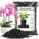 Sukh Horticultural Charcoal for Plants - 1Qt. Natural Earth Regulated Supplement for Potting Soil Indoor Plants, Organic Biochar, Succulent Soil, Paphiopedilum, Bonsai, Terrarium