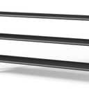 Kitsure Extra-Long Shoe Rack for Closet, Shoe Organizer for Front Door Entrance, Stackable Shoe Shelf, Detachable Closet Organizers and Storage, 39.0" Wide - 3 Tier, Black