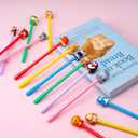 24Pcs Cute Safari Animals Cartoon Gel Black Ink Pens,Random Kawaii Writing Pens,Assorted Styles Pens for School Office Home Student Kids Present (48)