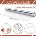 54 Inch x 15 ft Clear Vinyl Roll Sheet 10 Gauge Clear Plastic Roll Marine Vinyls Crystal Transparent Vinyl Sheeting for Window Boats Table Covering Greenhouse DIY Crafts Making Protective Film