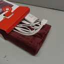 Sunbeam XL Back Neck and Shoulder Heat Therapy 12 x 24 with Auto Shut Off 6 Settings Machine-Washable Comfortable Microplush Fabric - Burgundy