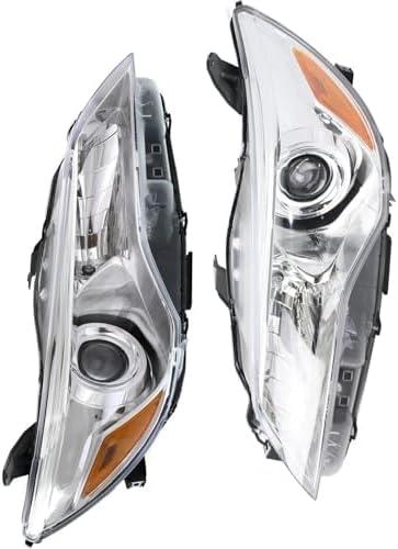 Headlight with Bulb Set Left and Right Replacement fits Toyota Camry 2015 2016 2017 3.5L V6, fits Toyota Camry 2015 2016 2017 2.5L l4 Replace# 8111006860 8115006860 TO2503222 TO2502222