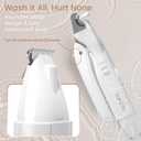 Vankoo 2 in 1 Dog & Cat Nail Clippers & Trimmers with LED Lights, Splash Guard - Pet Hair Trimmer for Around Paws, Ear, Eye,Face, Rump Rechargeable & IPX7 Waterproof Grooming Supplies for Dog, Cat (White)